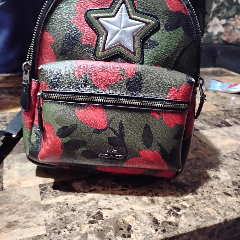 Coach Floral Mini Backpack